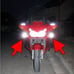 Blue 9000K LED Driving Lamps Fog Lights for Honda Pan-European ST1300 ST 1300