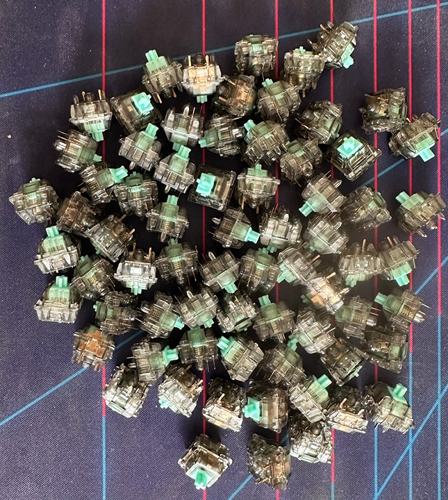 69 Lubed Durock Linear Switches