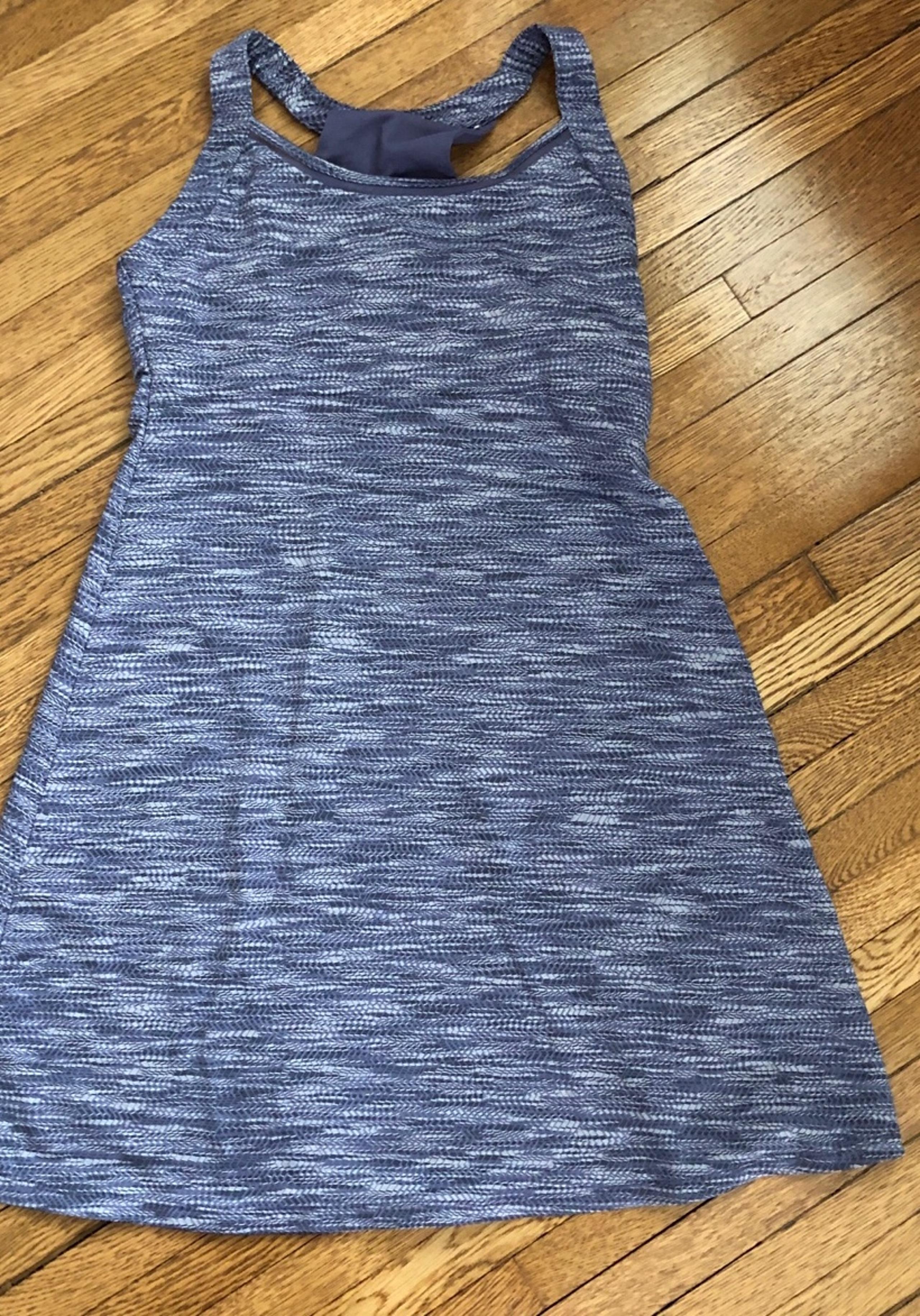 Small MPG racer back athletic dress blue gray modetta performance wear