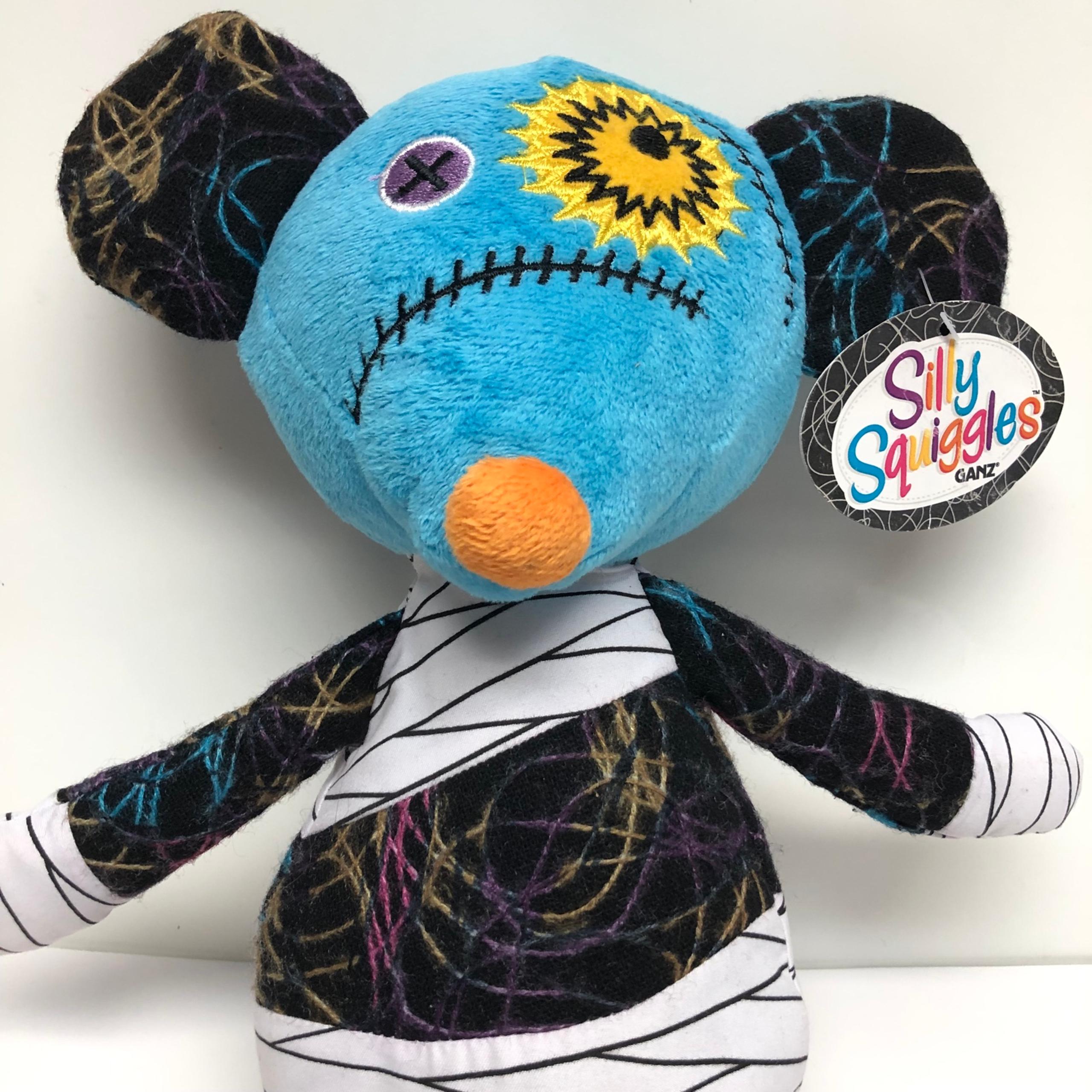 Ganz Silly Squiggles Mouse Stuffed Cute Plush Animal Mummy Halloween Stitch Doll