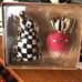 Mackenzie Childs Ceramic Radish & Rabbit salt & pepper shakers