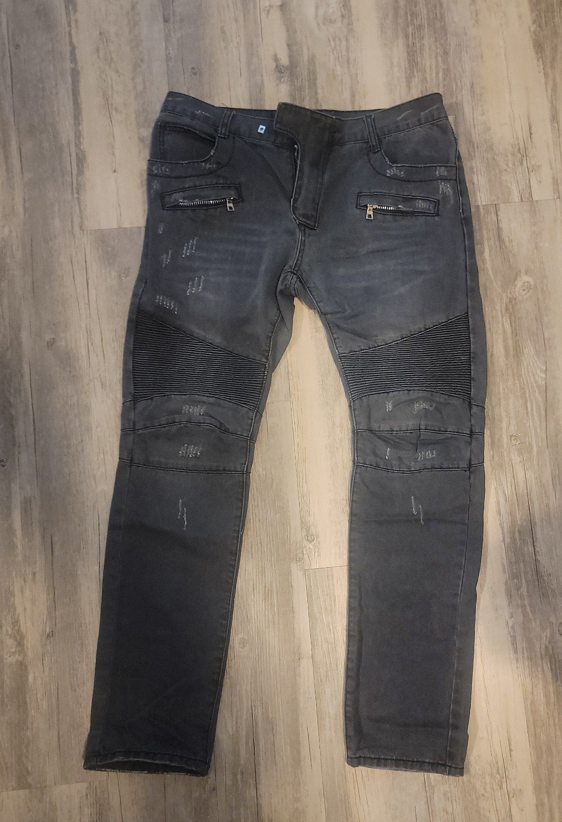 Balmain jeans. Faded black
