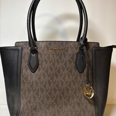 Michael Kors Satchel Purse Brown And Black Handbag