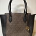 Michael Kors Satchel Purse Brown And Black Handbag
