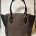 Michael Kors Satchel Purse Brown And Black Handbag