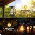 2Pack Solar Lanterns Outdoor Hanging Lantern Lights