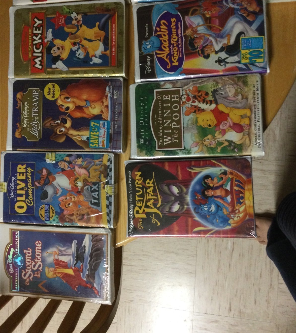 Disney lot vhs vintage movies original never opened