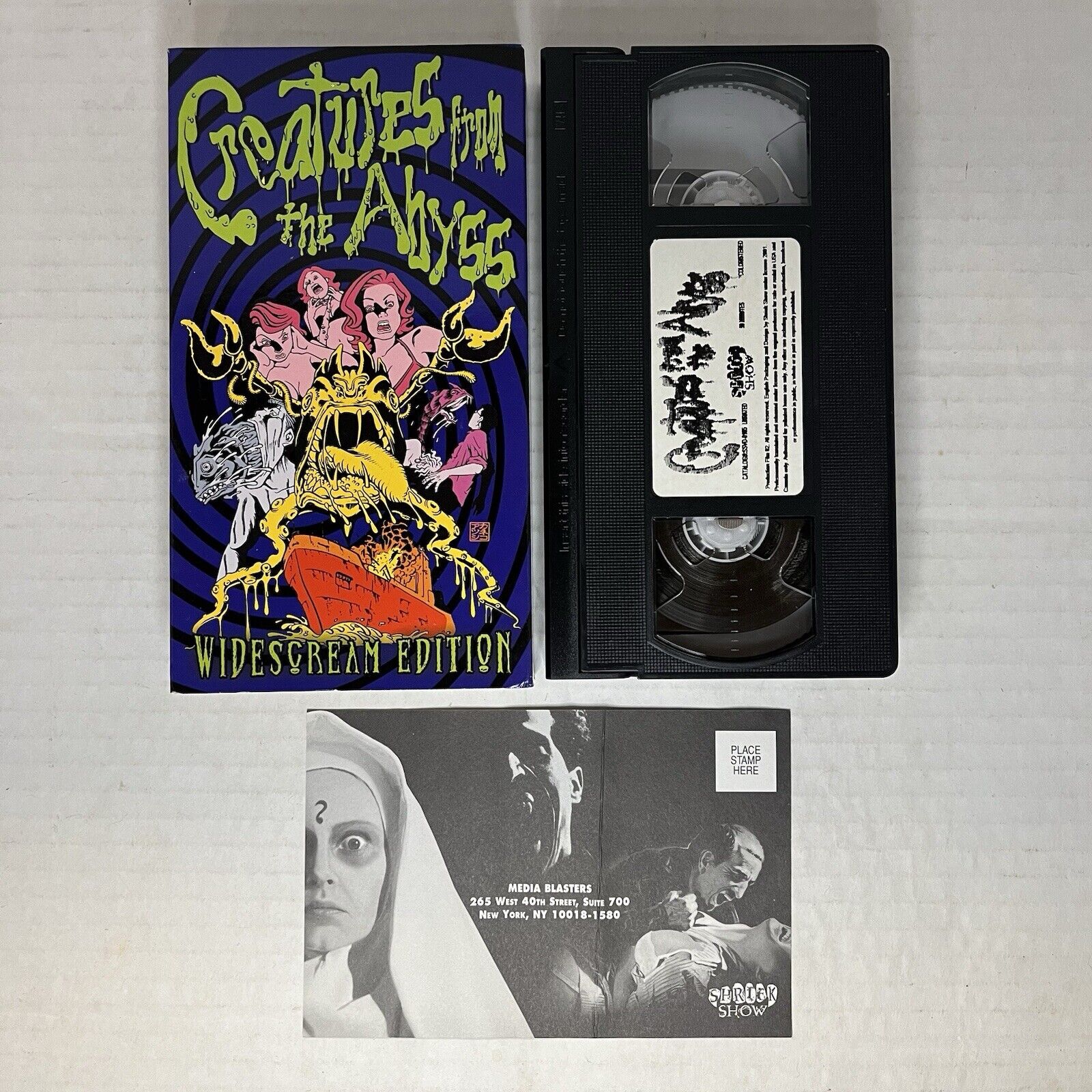 Creatures From The Abyss Widescreen Edition Horror Shriek Show VHS Tape