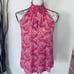 A.L.C. Floral halter slik top