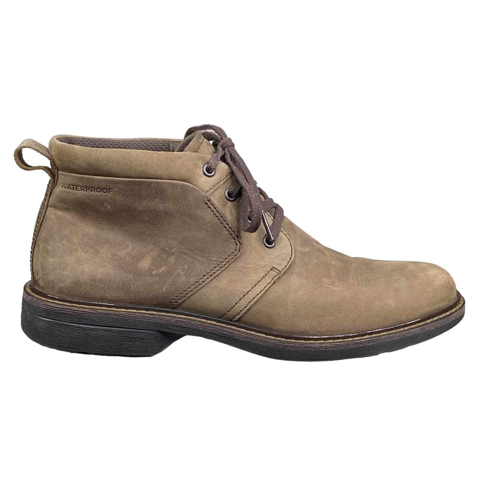 ECCO Mens Turn Brown Nubuck Chukka Boots Size US 8/8.5