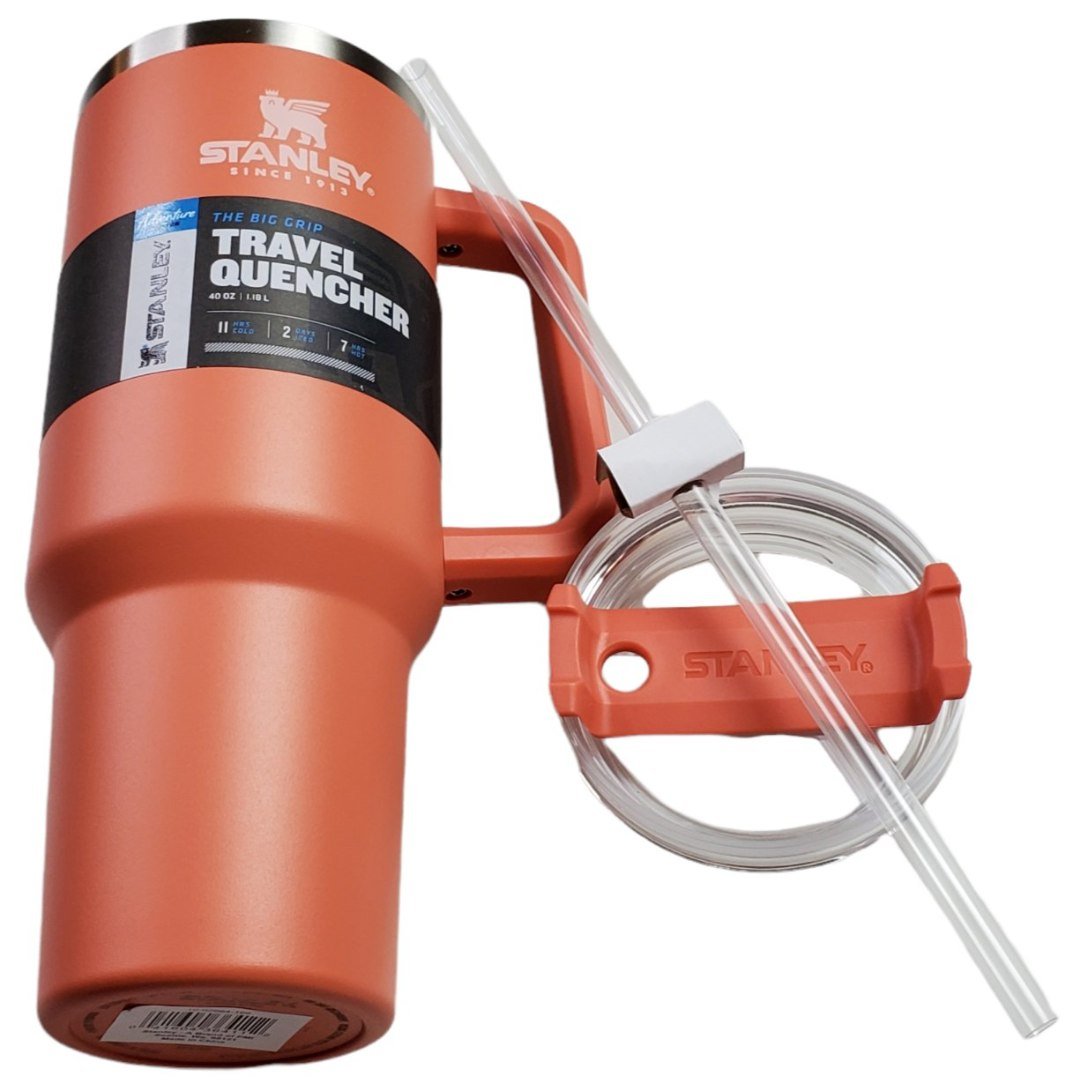 New, Stanley Adventure Quencher 40oz Grapefruit Insulated Travel Mug Tumbler