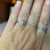 Classic 6 prong setting 3 ct moissanite solitaire