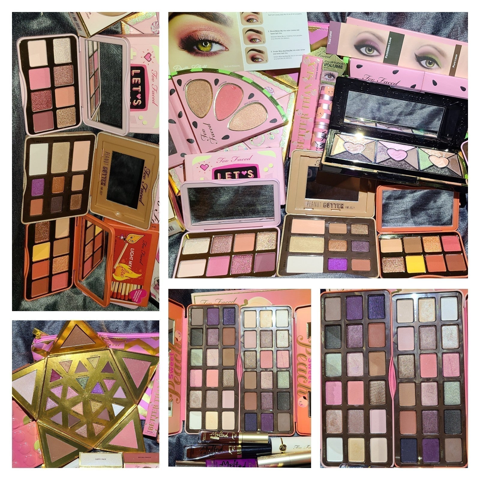 Huge Too Faced Bundle 19 Authentic TF Items