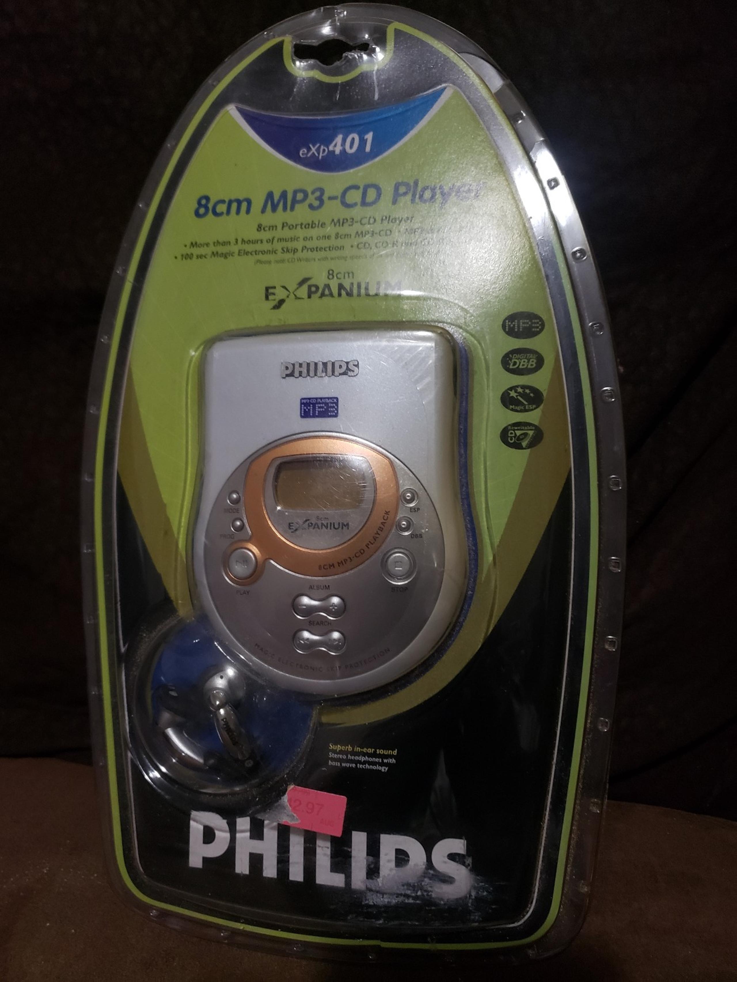 Philips Exp401 8cm Mp3-Cd Player,vintage New Old Stock