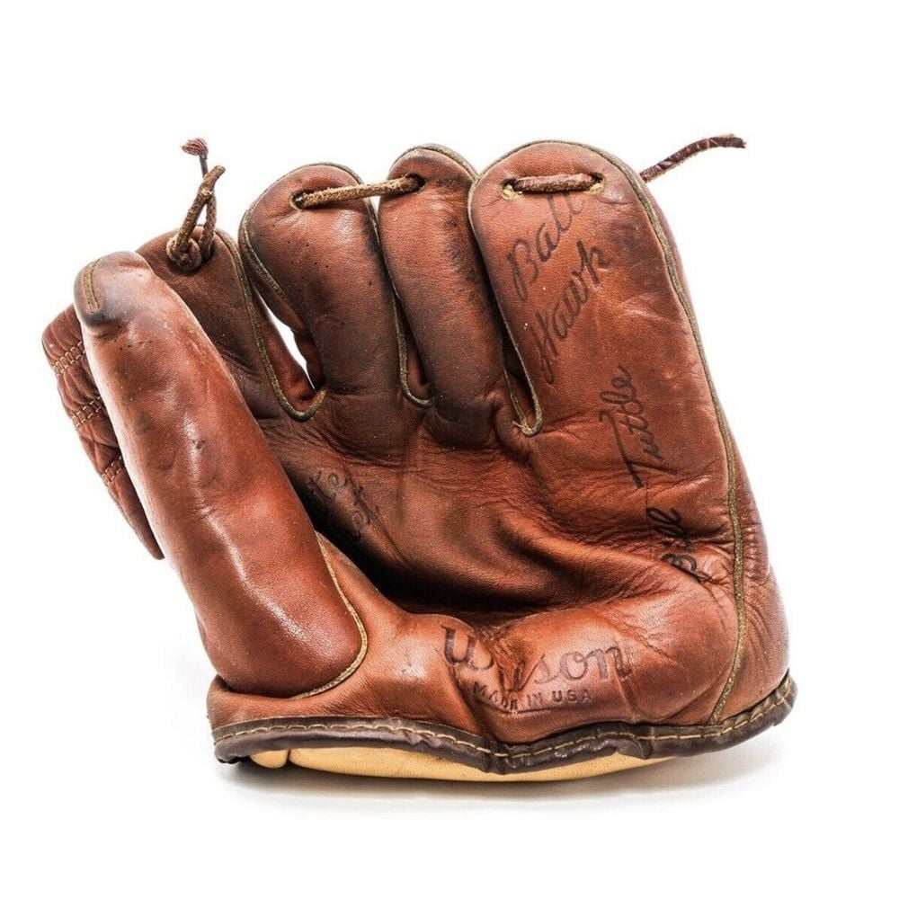 Vintage Bill Tuttle 1950's Wilson Model A2130 Ball Hawk Glove Mitt
