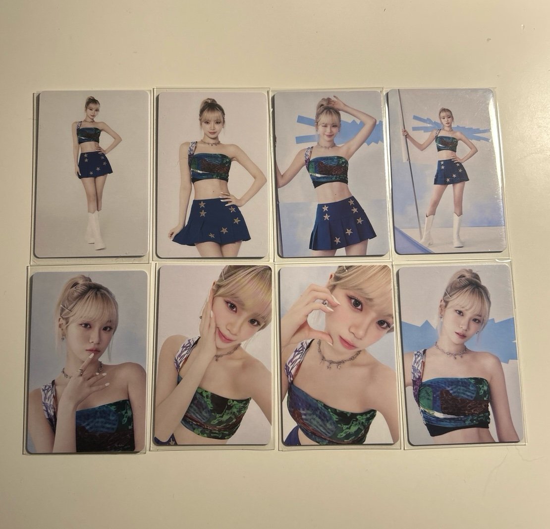 Lesserafim Japan fanmeeting Chaewon random trading card set