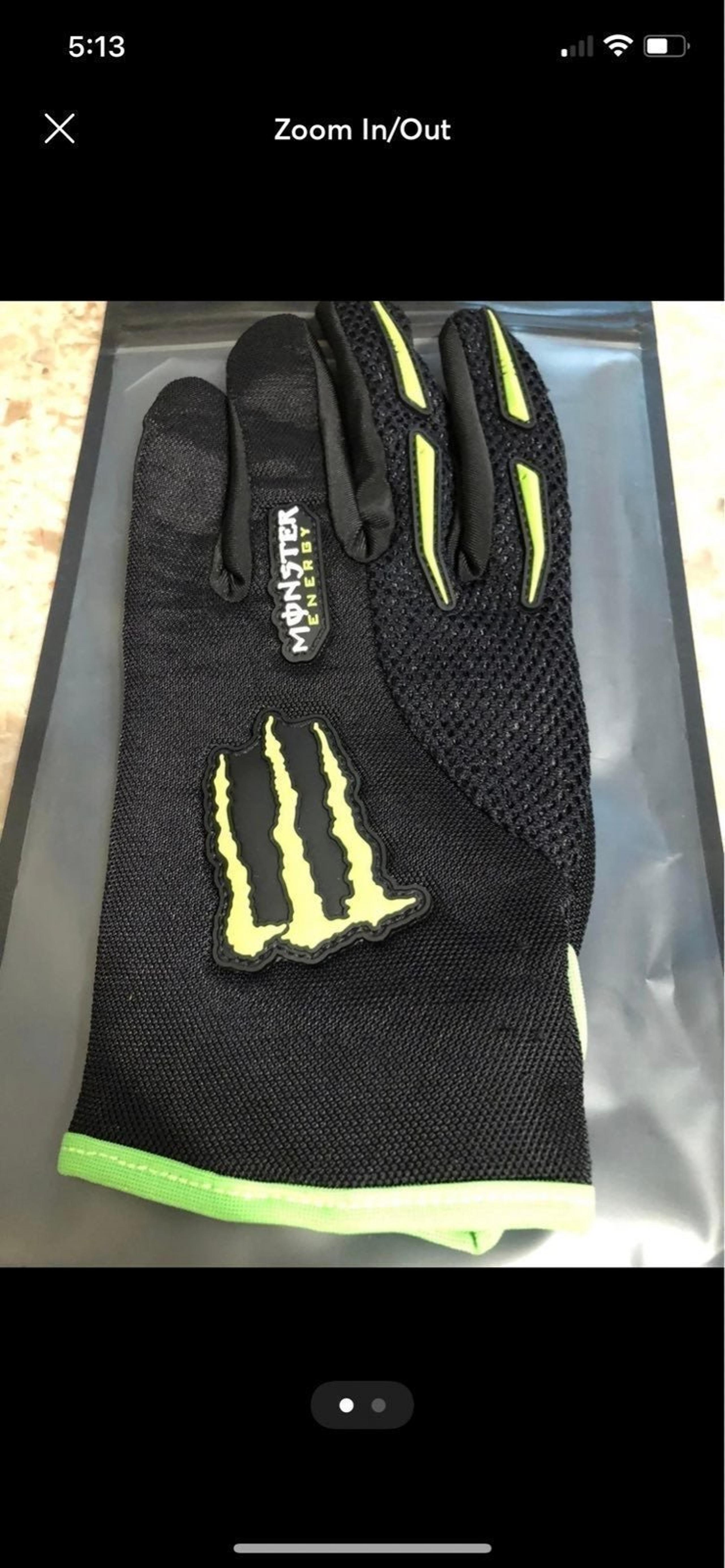 Monster Energy BMX/Moto Riding Gloves
