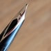 Vintage Sheaffer Double Fountain White Dot Pen Desk Set 14k Gold Nib