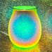 NEW Water Droplet Glass Electric Oil Burner Warmer G9 Halogen Lamp