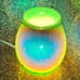 NEW Water Droplet Glass Electric Oil Burner Warmer G9 Halogen Lamp