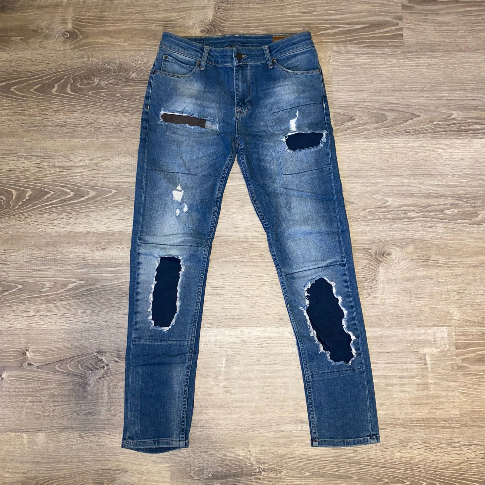 ASOS Skinny Jeans In Mid Wash