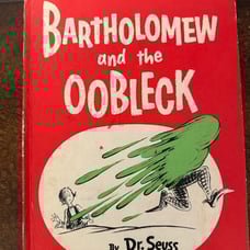 Rare Vintage copy of Bartholomew and the oobleck by Dr. Suess Book 1949