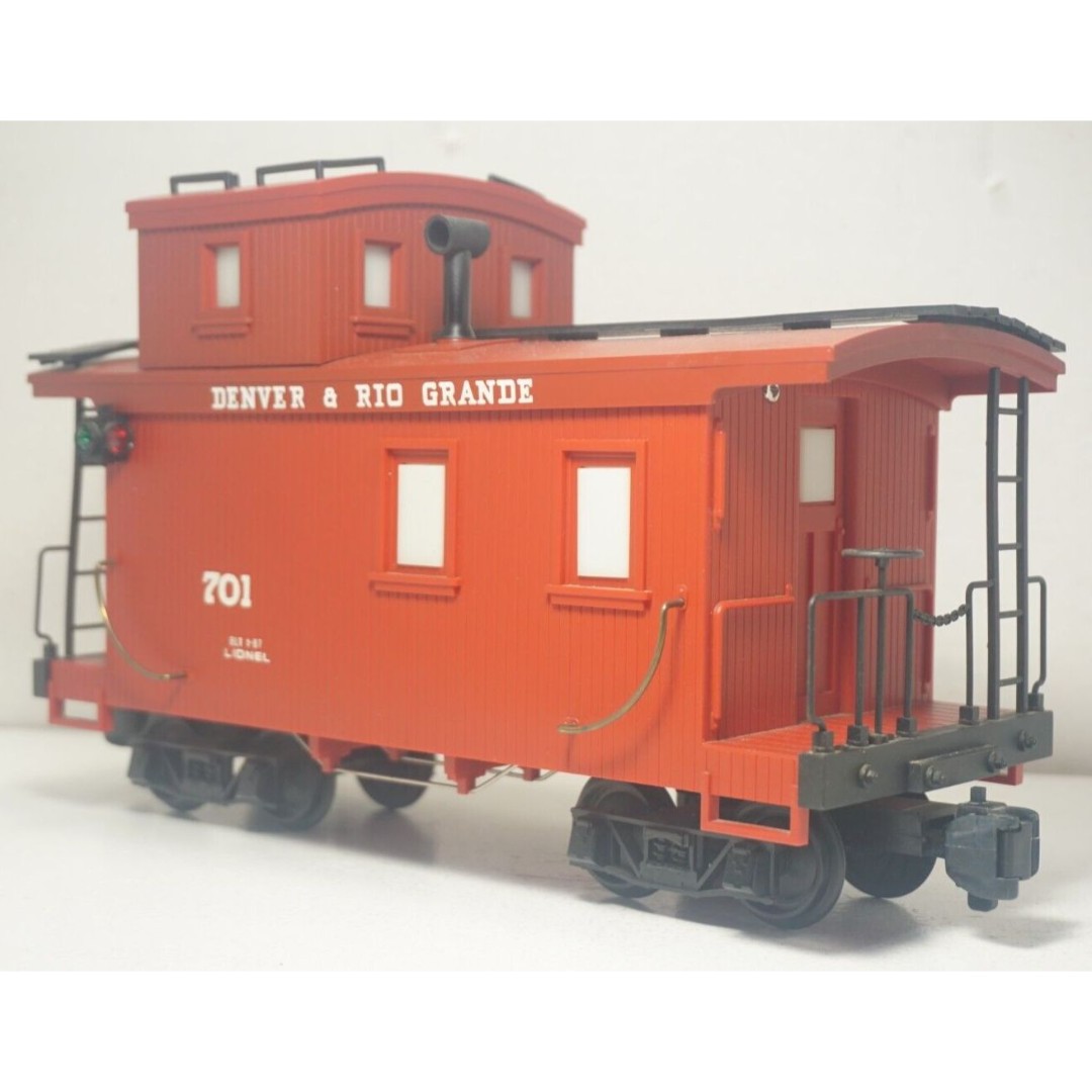 Lionel Large G Scale/Gauge 1 Red D&RG Caboose Rail Car #701 From Set 6-81000