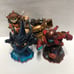 Skylanders jaw breaker head rush bushwhack bundle lot 4 damaged trap masters