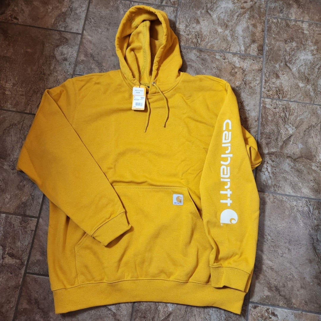 Carhartt loose fit hoodie logo sleeve mens XL