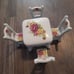 2 sets of porcelain mini tables and chairs