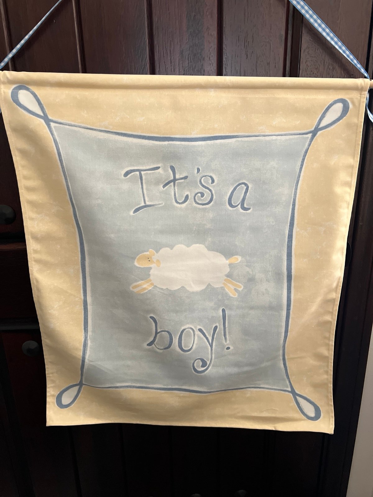 Pottery Barn It’s a boy! Fabric Wall Hanging