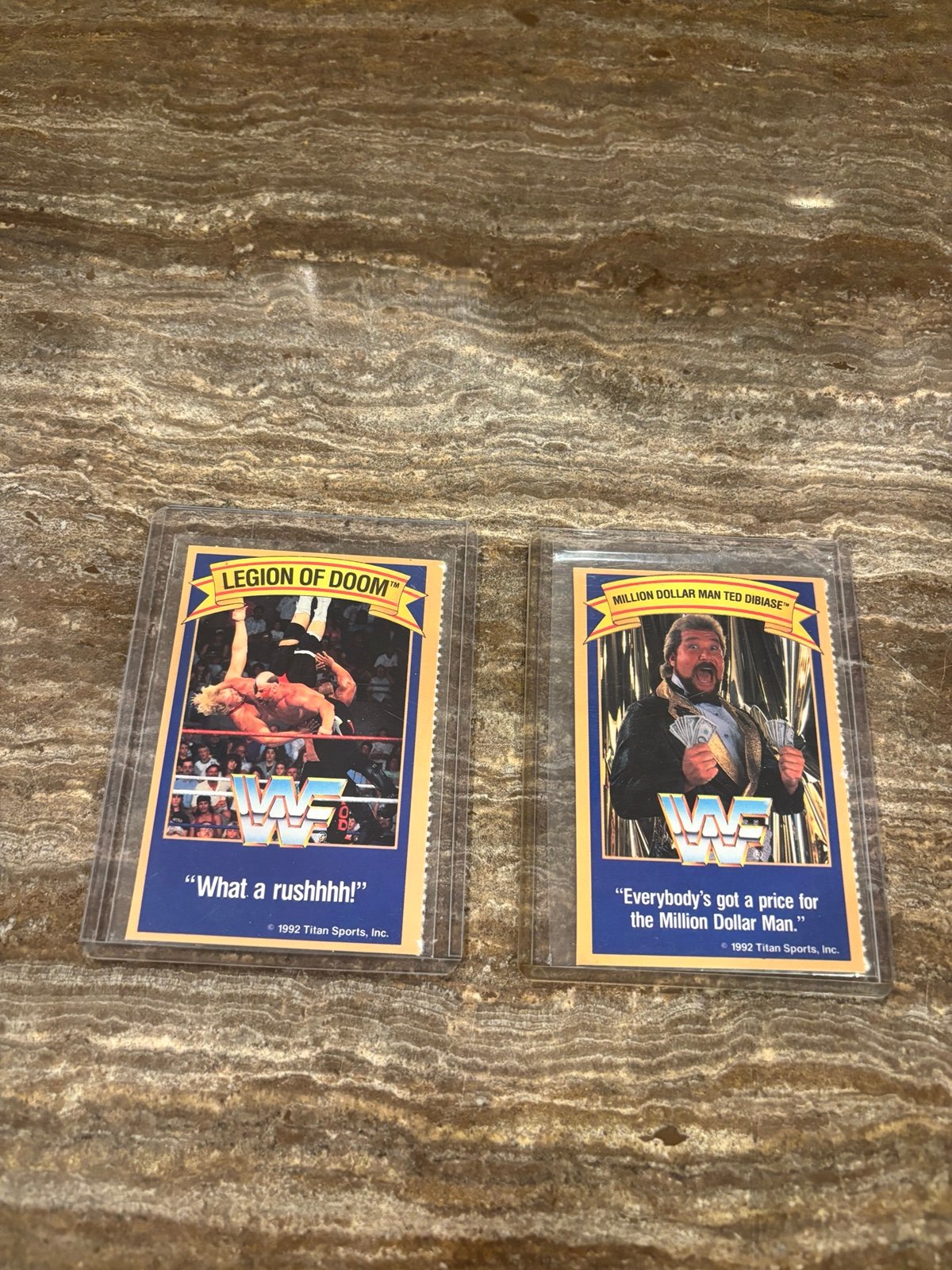 RARE 1992 WWF Legion Of Doom LOD Ted Dibiase Good Humor Ice Cream Trading Card