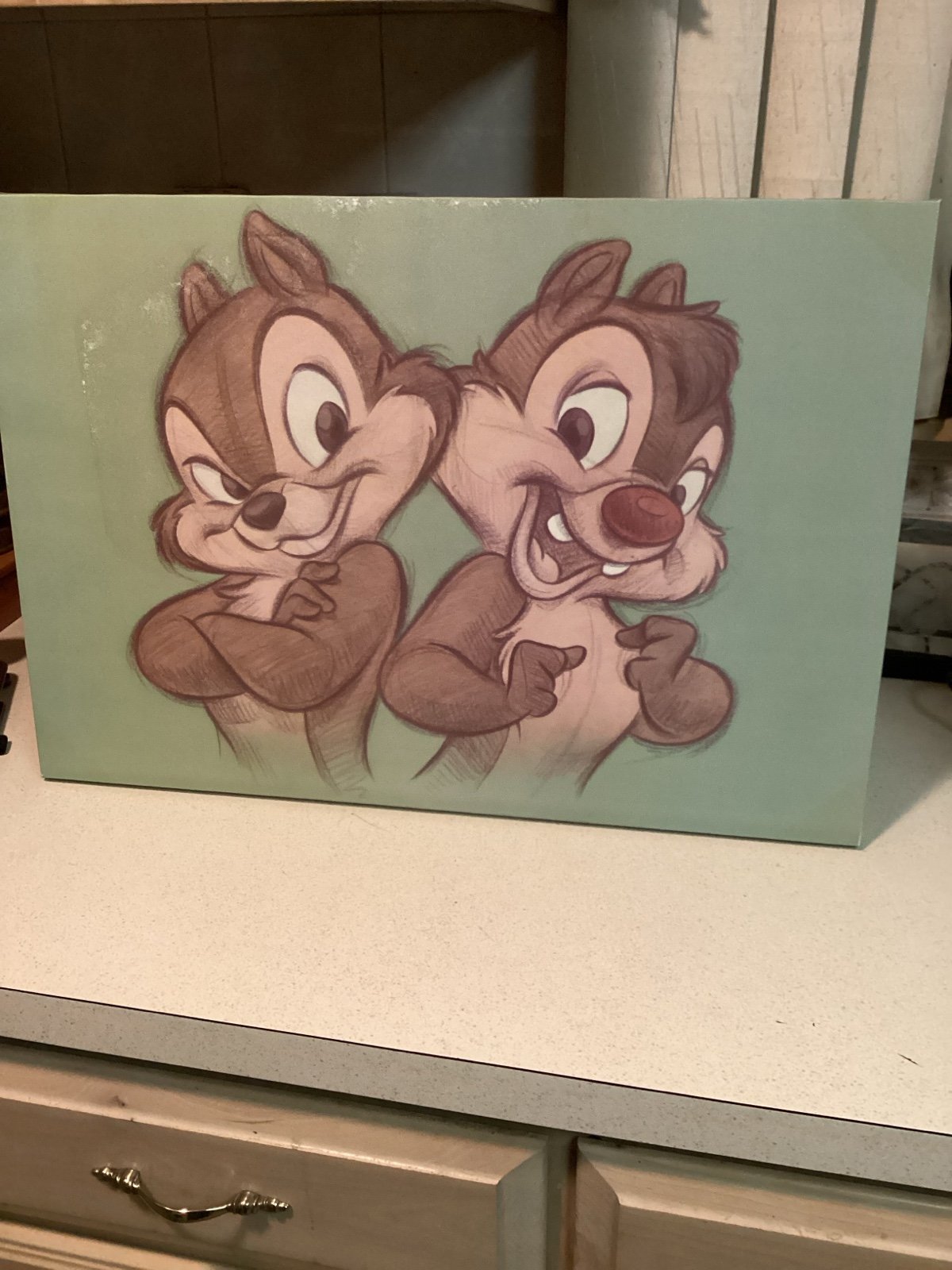 Disney chip n dale canvas picture