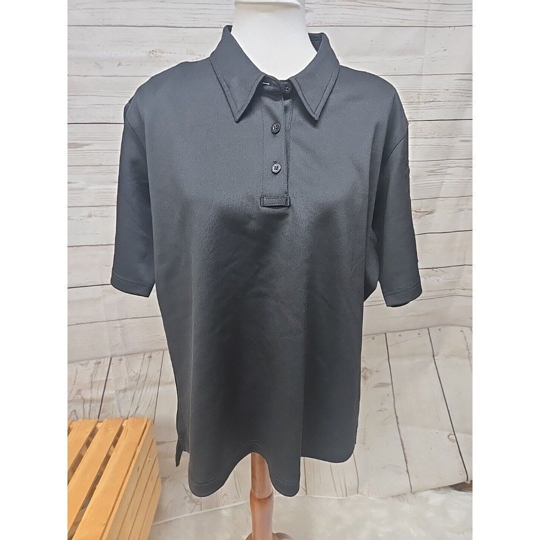 PROPPER Women's Performance Polo Short Sleeve Solid Black XL Police Rescue EMT