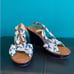 Kate Spade New York Navy Blue Wedge Sandals Women's 10M