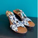 Kate Spade New York Navy Blue Wedge Sandals Women's 10M