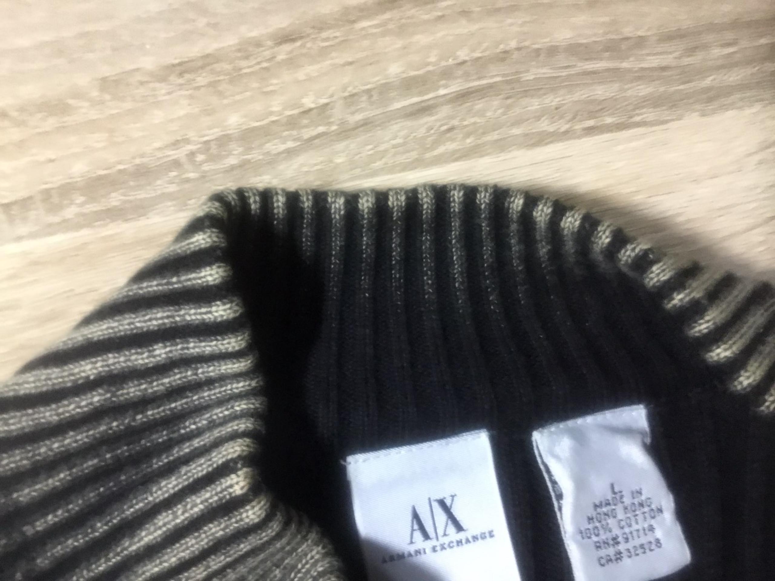 Armani Exchange mens sweater full zip