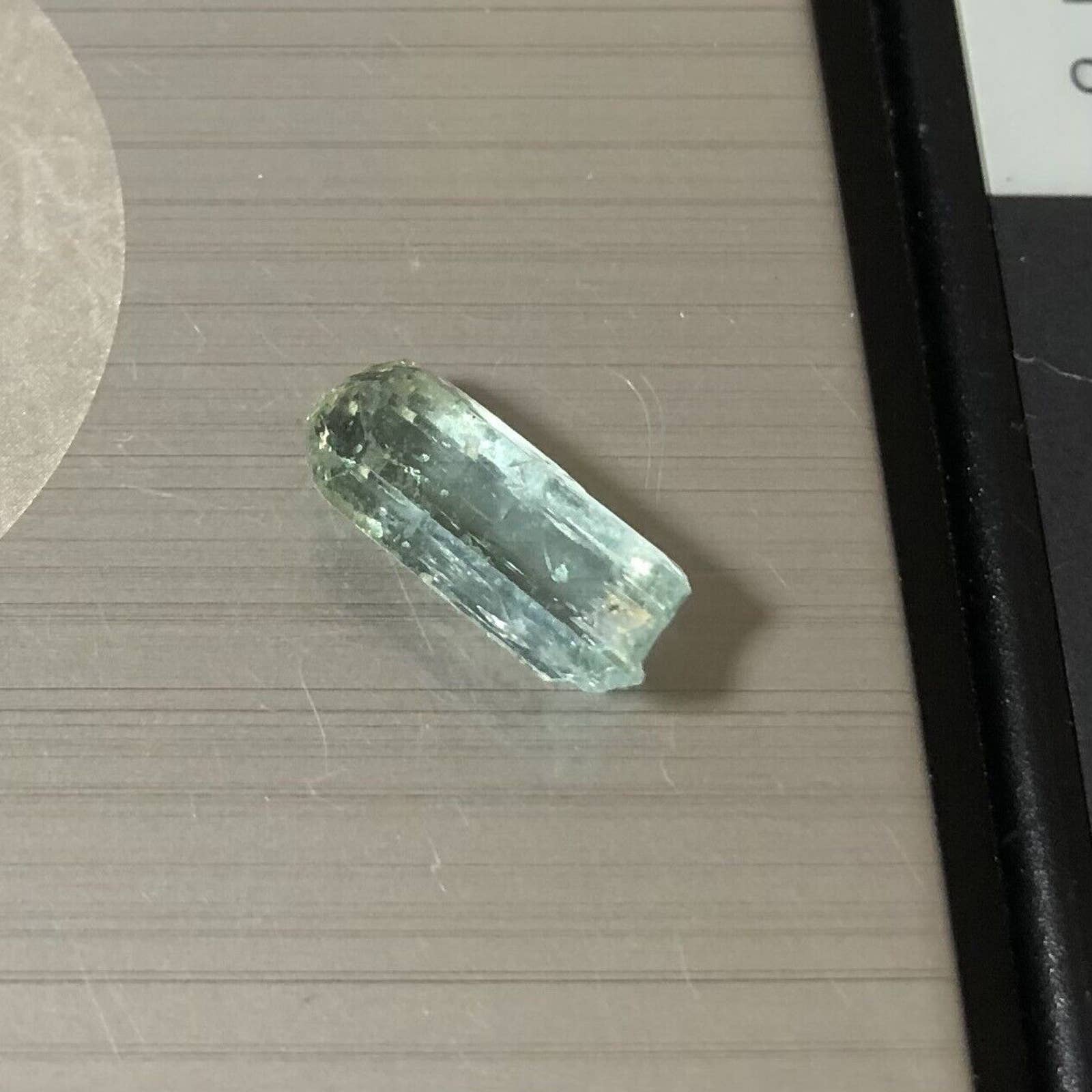 Blue Aquamarine Rough Crystal Energy Spiritual Meditation Healing .57g 14x6mm