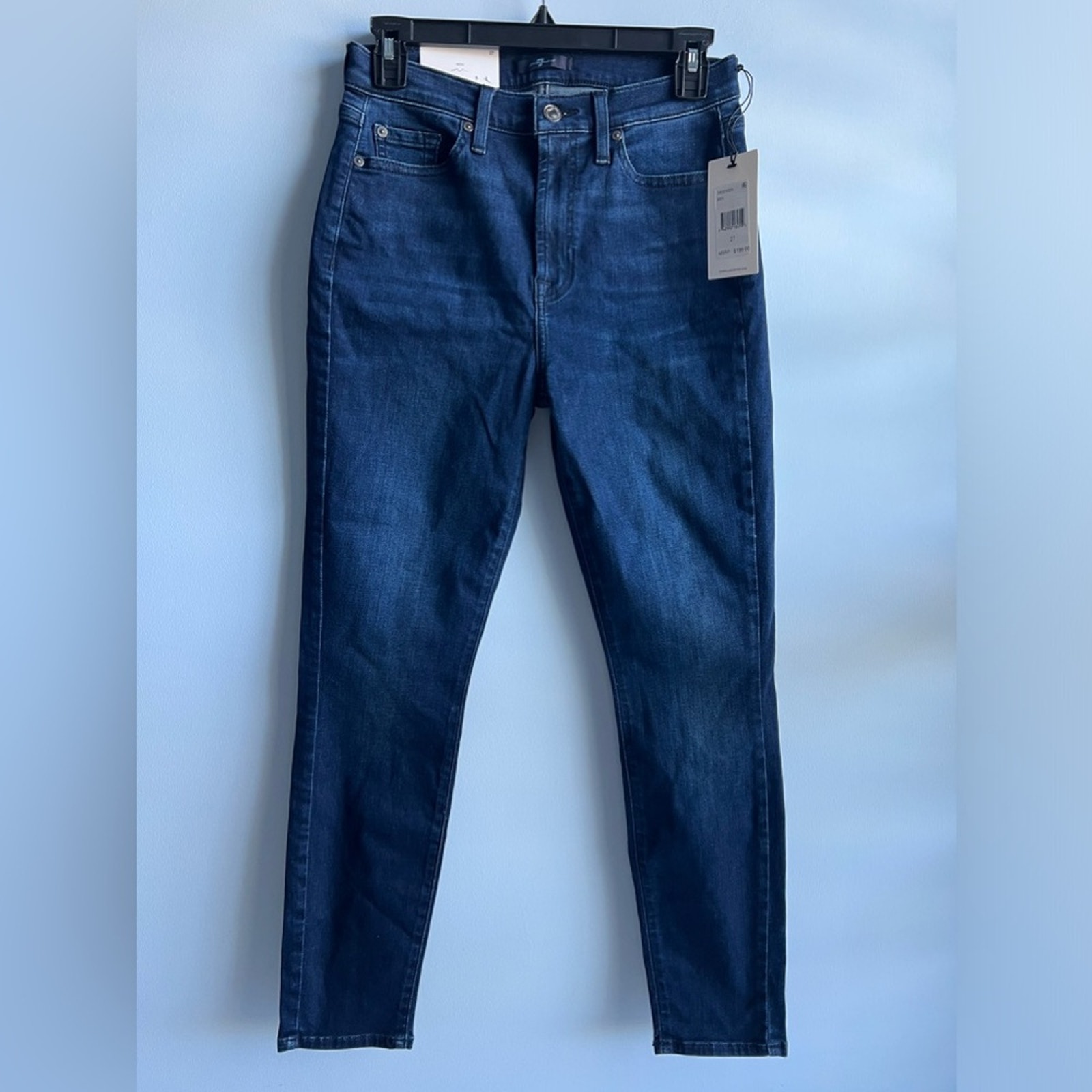 7 For All Mankind Gwenevere High-Waisted Skinny Jeans - 27