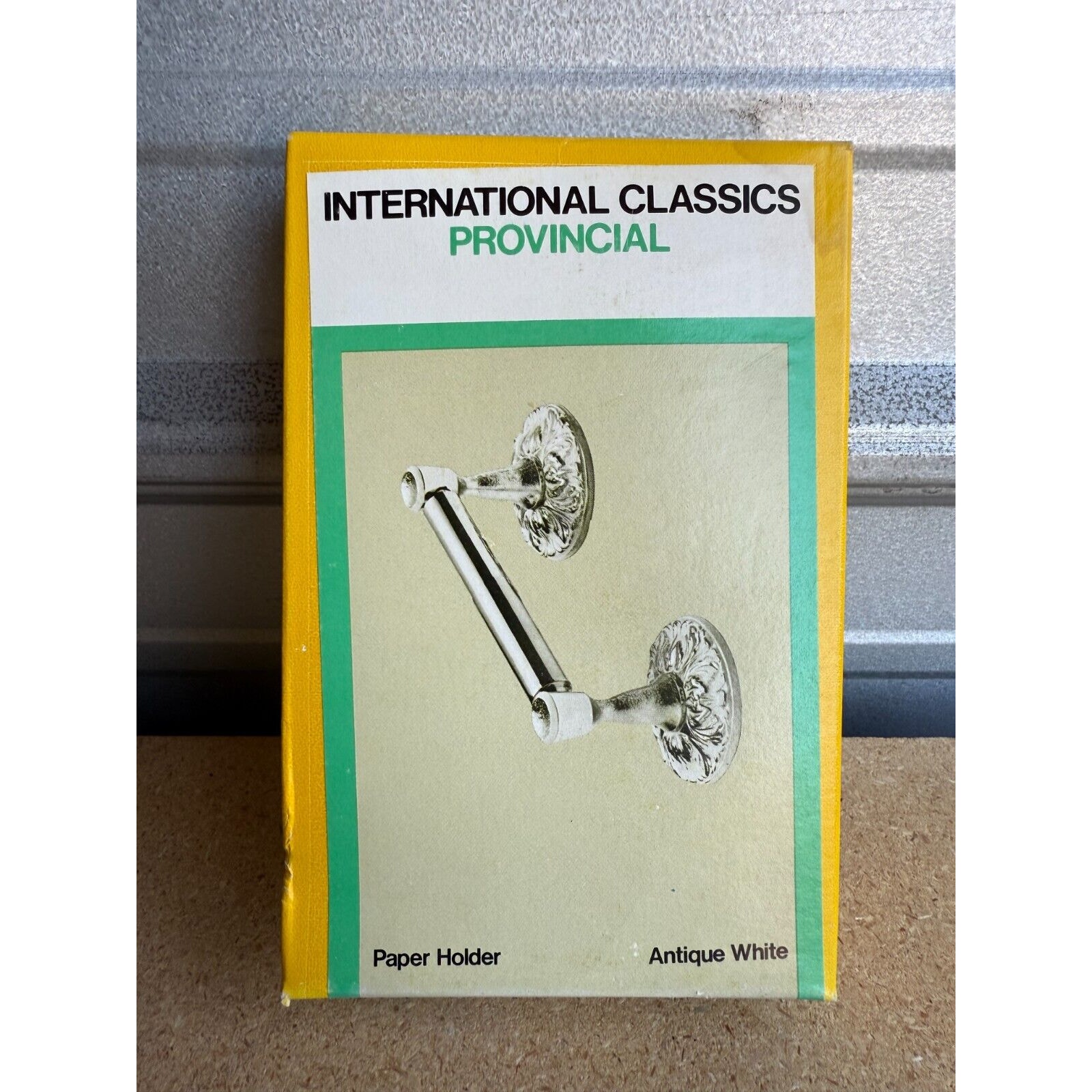 Hall Mack International Classics Provincial Toilet Paper Holder ANTIQU WHITE NOS