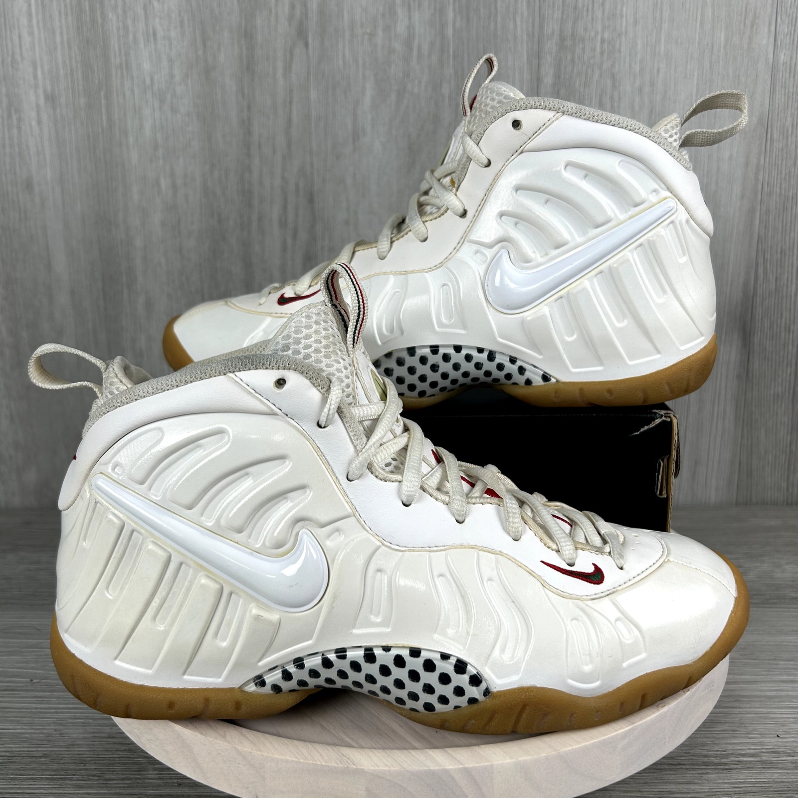 Nike Air Foamposite Pro White Gum 'Mexico' GS Shoes Sneakers 6Y 644792-100
