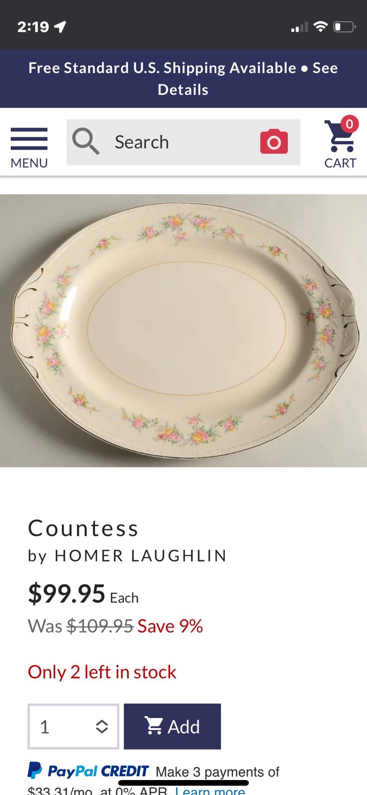 Homer Laughlin eggshell china