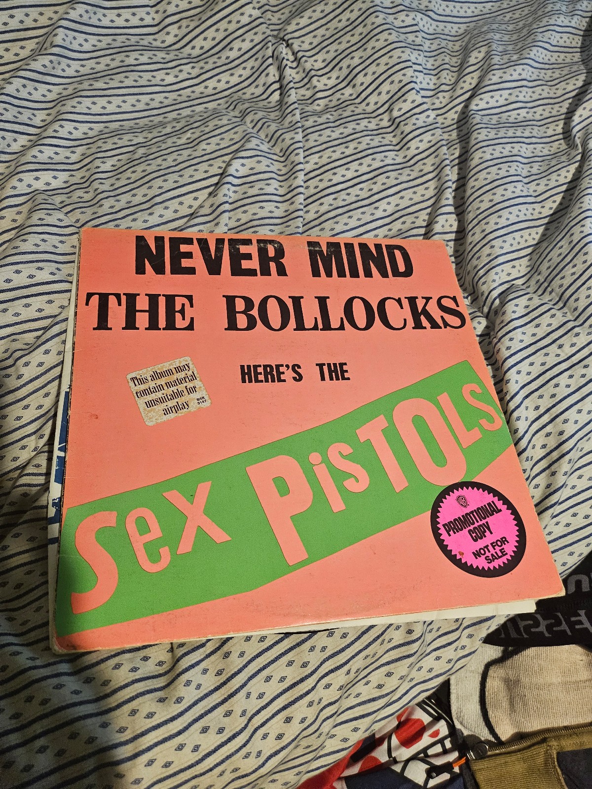 1977 sex pistols never mind the bollocks promo lp
