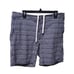 Onia 195 Calder 7.5 Novelty Plaid Swim Trunks in Navy/White ~ Men's Size XL