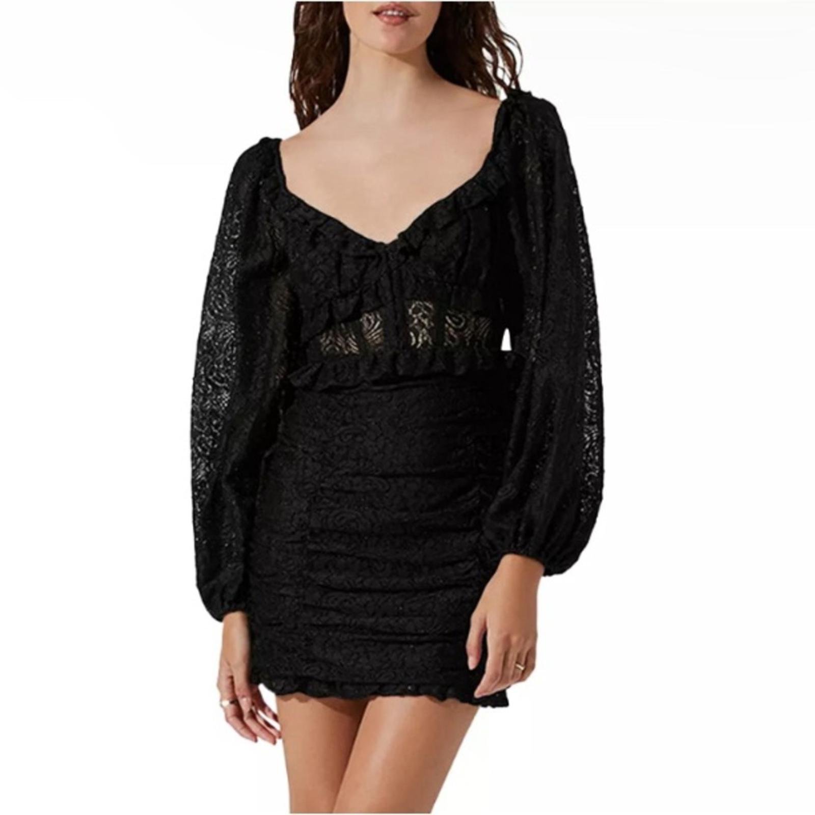 ASTR the Label Corset Bodice Mini Chrisley Dress in Black Size S New w/Tag 148