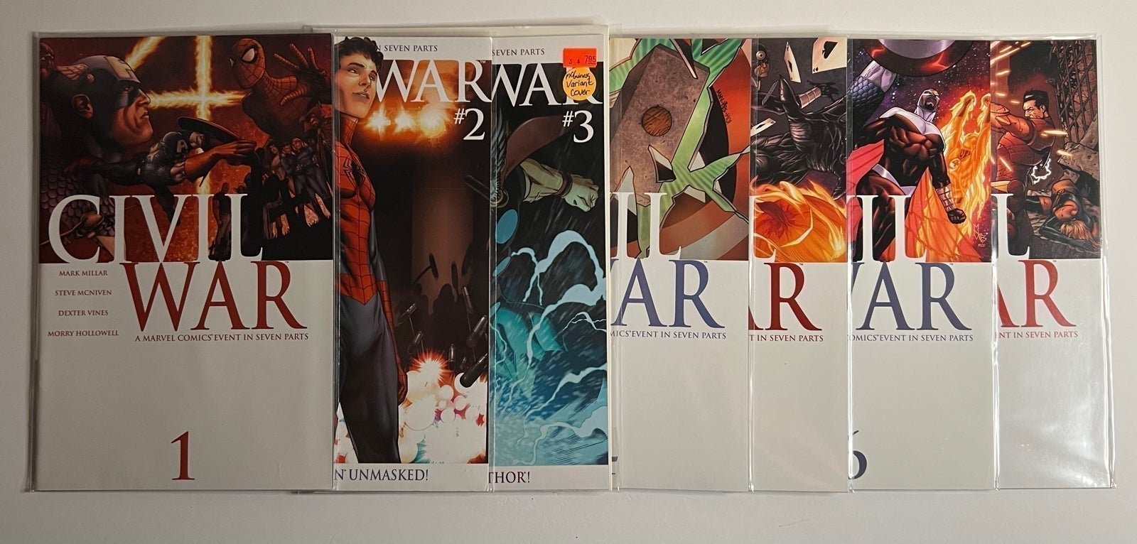Civil War 1-7 BOOKS 2 AND 3 ARE VARIANTS