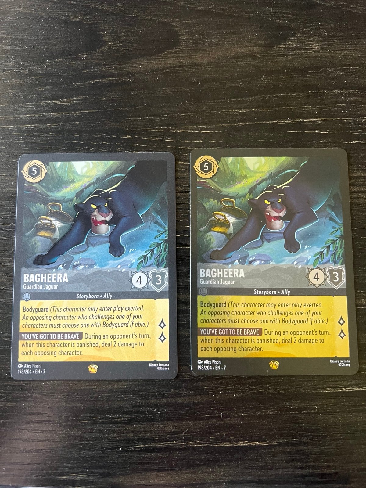 Bagherra Lorcana Foil and non foil