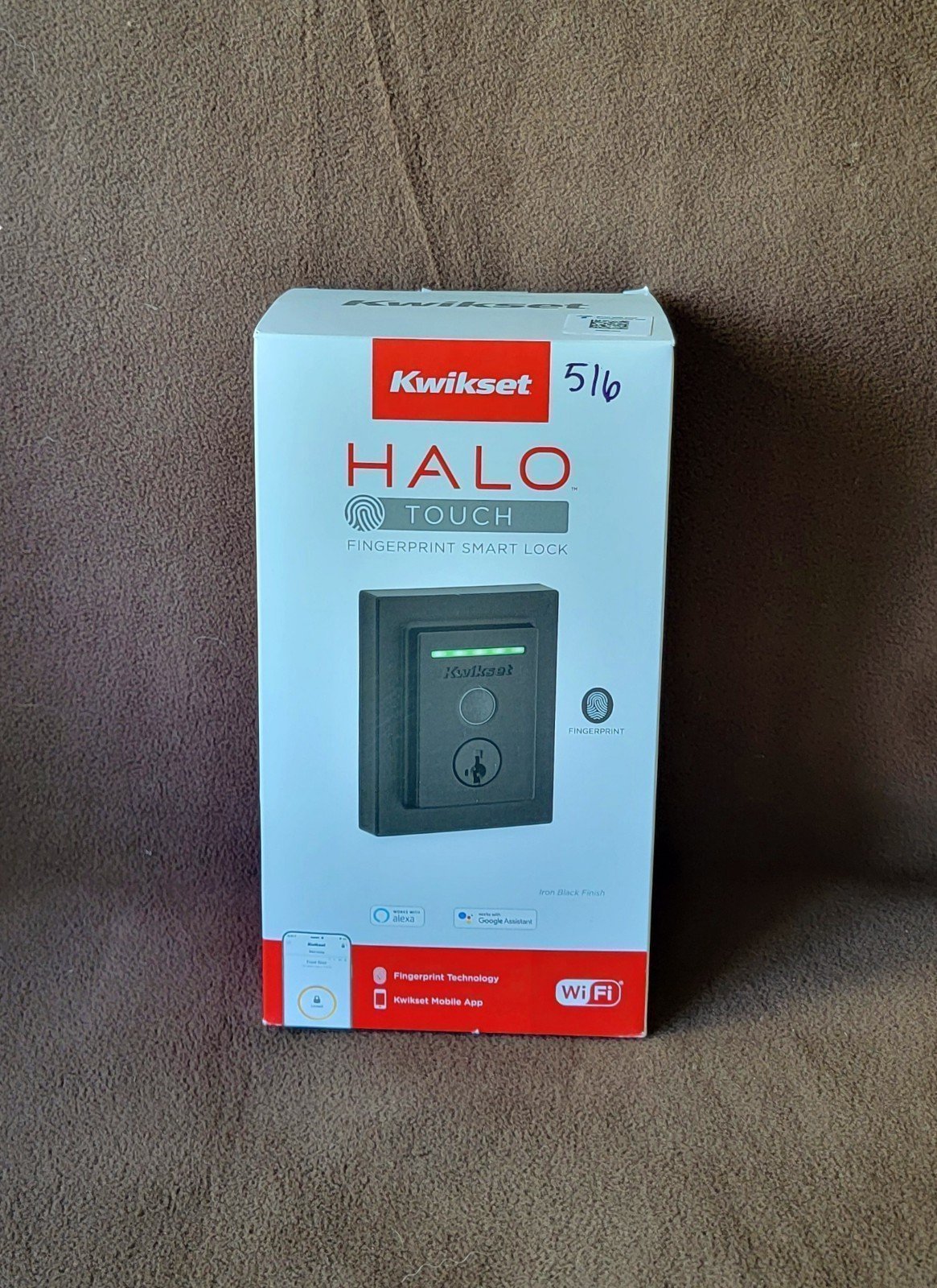 Kwikset HALO Black (9950-004) WiFi Fingerprint Smart Lock, Multi User - NEW!