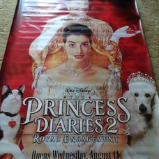 THE PRINCESS DIARIES 2 - ROYAL ENGAGEMENT - A WALT DISNEY MOVIE BANNER