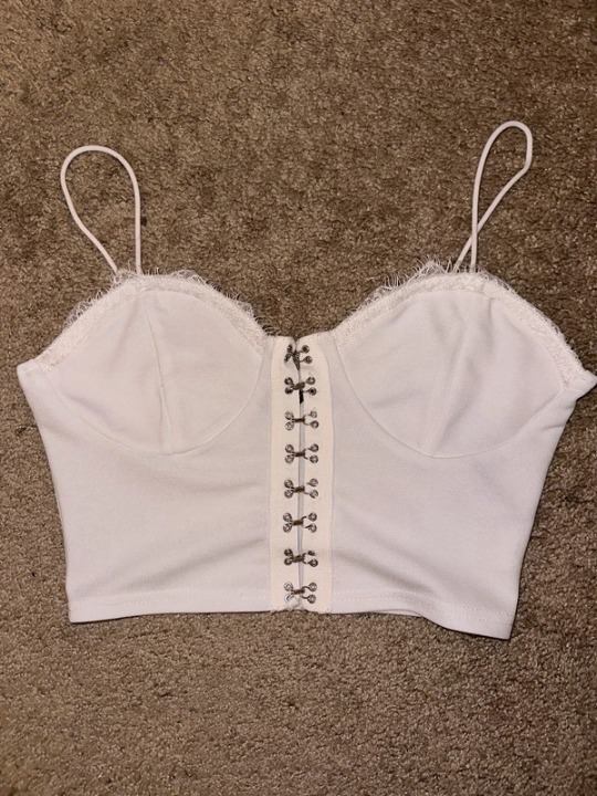 top White crop top Great condition! White crop top Great condition!